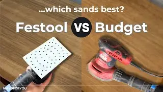 Best Sander for Veneer? Festool RTS 400 vs Budget Gear | Veneer Sanding Test