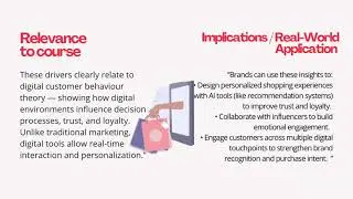 Drivers of Digital Influence on Customer Behaviour