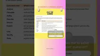 #examtips #economics #igcse #0455 #analyse #discuss
