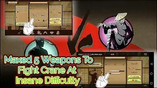 Shadow Fight 2 Defeating Crane At Insane Difficulty||Defeating Crane With Double Swords Maxed||Act 2