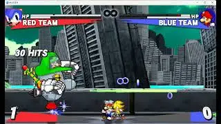 (Sonic Gather Battle) Modern Sonic And Classic Sonic Vs Mario And Luigi