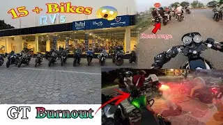 Sunday Ride Par GT 650 Se Burnout kar diya 😱|15 + bikes 🤯|Torque Riders group 🥹|#viralvideo #rider