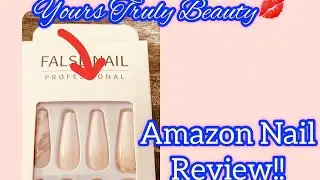 AMAZON GLAM COFFIN NAIL REVIEW+ *Bonus*AHAVA Seaweed Hand Cream Review! Beginner Friendly!!
