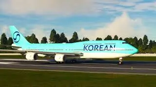 The great pilots 747 KOREAN Airlines Takeoff in 25 seconds from Heathrow Airport
