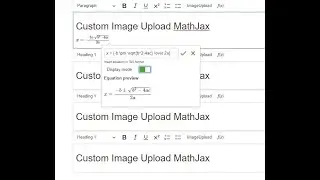 CKEditor MathJax