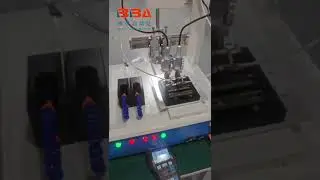 BBA auto soldering machine Dual Soldering Iron Tips Programmable PCB soldering machine#chinafactory