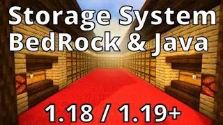 Minecraft Tutorial | Storage System 1.18/1.19 Java & Bedrock Edition | Fully Automatic