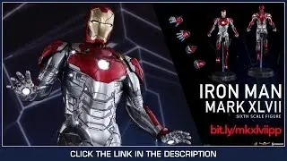 Spider-man Homecoming Hot Toys Mark XLVII Iron Man Power Pose 1/6 Scale Figure Review