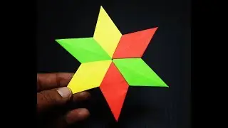 Origami star 6 pointed- Origami Christmas star|Origami 6-pointed Star by Tomoko Fuse