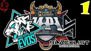 Nexplay EVOS vs BlackList Game 1 (Regular Season Week 8 Day 3) MPL PH Season 11 - Highlights