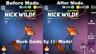 Noob Guide Ep 11: Mods! | Disney Heroes: Battle Mode