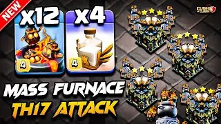 TH17 FURNACE Attack Clash of Clans | Best TH17 Attack Strategy With FURNACE 2025 (Town Hall 17) COC