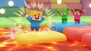 Little Noob&rsquo;s Lava Pit Oops in Roblox | Nursery Rhymes for Kids & Baby Songs
