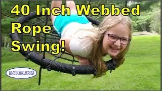Awesome 40 INCH Webbed Tree Swing (Like Play Platoon!)