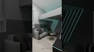 dise&ntilde;o para cuarto gamer. #arquitectura #remodelacion #construccion