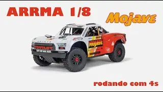 ARRMA 1/8 - MOJAVE 4X4 - 4S - em a&ccedil;&atilde;o