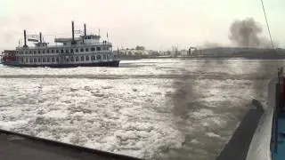 hamburger hafen treibeis extreme
