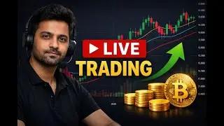 Live Trading Gold & BTC | Support Resistance + Price Action | Hindi
