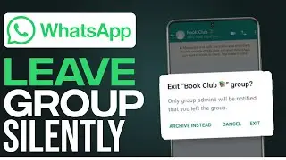 Как покинуть группу WhatsApp без уведомления
