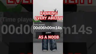 Ranking EVERY Die Of Death Ability As A Noob... #roblox #dieofdeath