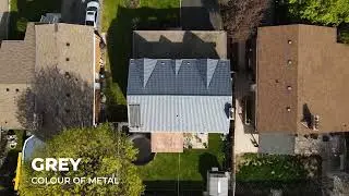 Grey Metal Roof in Brampton