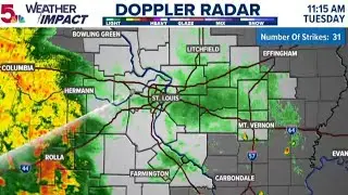 LIVE RADAR: Storms arrive early afternoon in St. Louis region