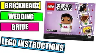 LEGO Wedding Bride INSTRUCTIONS - BRICKHEADZ 2020 - LEGO SET 40383