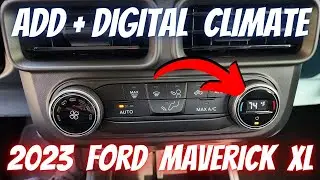 DIY: 2023 Ford Maverick - Digital Temperature HVAC Climate Knob Swap