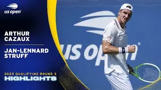 Arthur Cazaux vs. Jan-Lennard Struff Highlights | 2025 US Open Qualifying Round 3