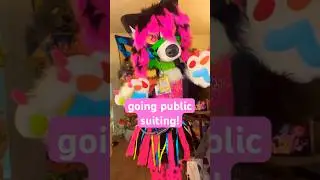 doing a surprise public suiting collab! 👀 #furry #fursuit #fursona #fashion  #scene #scenecore