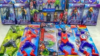 AVANGERS TOYS/Action Figures/Unboxing/Captain Amerika/Spiderman/Hulk/Andman/Thor/Grott/Black Panther