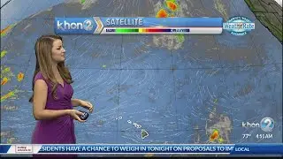 Humid conditions expected, with light trade winds for the islands