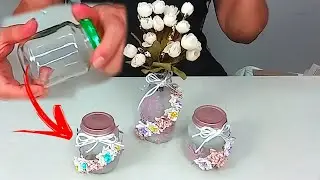 VIDRINHO DE PAPINHA DE BEBÊ - Como Decorar  - Artesanato