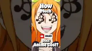 How much does anime cost? #anime #manga #onepiece #shorts