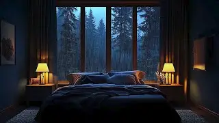 Relaxing Jazz Music & Rain Sounds for Deep Sleep, Stress Relief and Anxiety, Meditation, Calming