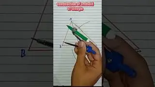 Construction of centroid of triangle #construction #triangle