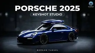 2025 Keyshot Studio My Porsche TimeLapse Real time  Rendering Warmup....
