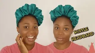 How To Make a Ruffle Headband | Trendy Statement Headband | @Stitchadress