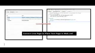 web.xml file showing Line How to convert into plain text in Maven project Eclipse 