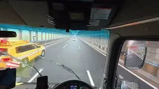 4K Truck Driving in Japan | Rainy Day Drive | Relaxing Road View from Cabin