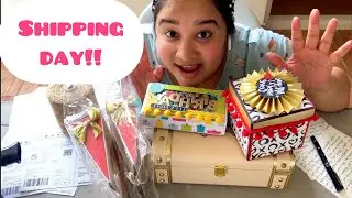 Small biz shipping day | packaging my orders | happy girl | Crafted forever