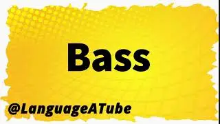 Bass Pronunciation ⚡️ How To Pronounce Bass!