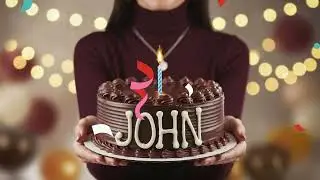 Happy Birthday John 🎉 | Personalized Birthday Song for John | Happy Birthday to You John