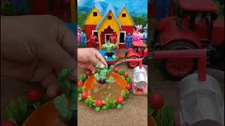 Видео о самодельном тракторе, мини-водяной насос, научный проект #diyfarmingcity #shorts