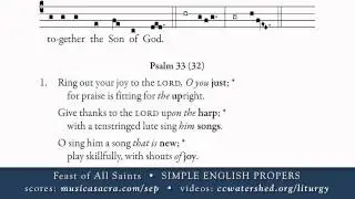 INTROIT &bull; All Saints &bull; SIMPLE ENGLISH PROPERS