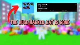 Preston Removed the HUGE HACKED CAT😲😭 (Pet Simulator X)