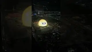 Las Vegas Emoji Sphere from a helicopter #vegas #lasvegas #spherelasvegas #helicopter #emojisphere