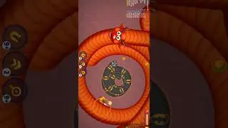 Batman Snake vs Orange Worm | Unexpected Finish 🔥 Worms Zone.io #saampwalagame #slitherio #wormszone