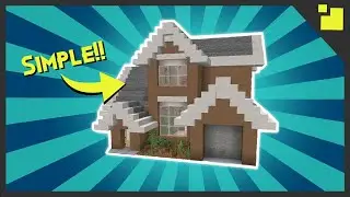 How To Build a Simple Suburban House [Tutorial Minecraft 2020]