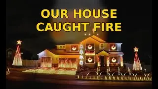 OUR HOUSE CAUGHT FIRE &mdash; EPIC Carol of the Bells Synchronized Christmas Light Show 🔥